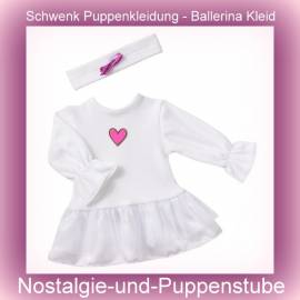 Schwenk Puppenkleidung Ballett Ballerina Kleid mit Stirnband f�r 42 - 45 cm Puppen, Nr. 83843 - Bild vergr��ern 