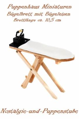 Puppenhaus Zubeh�r M�bel Miniaturen Deko B�geleisen B�gelbrett 7504 - Bild vergr��ern 