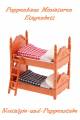 Puppenhaus Miniaturen Puppen M&ouml;bel Kinder Bett Etagenbett 1489