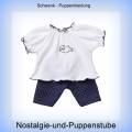 Schwenk Puppenkleidung, Schlafanzug mit Applikation  f&uuml;r 42 - 45 cm Puppen