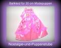 Modepuppen Kleidung, rosa Prinzessinnen Kleid, Ball Kleid, f&uuml;r 30 cm Puppen