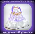 Modepuppen Kleidung, Prinzessinnen Kleid, Ball Kleid, in wei&szlig; und lila, f&uuml;r 30 cm Puppen