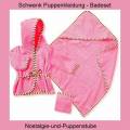 Schwenk Puppen Zubeh&ouml;r Badeset pink f&uuml;r 35 bis 45 cm Puppen, Nr. 21083
