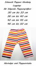 Schwenk Puppen Kleidung Leggings Gymnastik Hose f&uuml;r 42 bis 45 cm Puppen, Nr. 25b