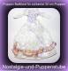 Modepuppen Kleidung, Prinzessinnen Kleid, Ball Kleid, in wei� und flieder, f�r 30 cm Puppen