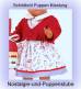 Schildkr�t Puppen Kleid mit Strickjacke Schulm�dchen Kleid f�r 46 cm Puppen, Nr, 46682 