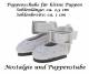 Puppen Schuhe f�r ganz kleine Puppen Slipper Ballerinas wei� 2,5 cm lang, Nr. 257d 