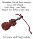 Kleinspielsachen Miniatur Musik Instrument Geige mit Bogen, Nr. 85 