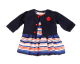 Puppenkleider Puppen Kleid gestreift und blaue Jacke f�r 56 cm Klassik Puppen Schildkr�t 56747