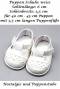 Puppen Schuhe Sommer Schuhe Stegschuhe wei 6,5 cm Sohlenlnge, Nr. 274