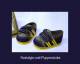 Schwenk Puppen Sportschuhe blau gelb ca. 5,5 cm lang f�r Puppen von 36 - 40 cm, Nr. 5740