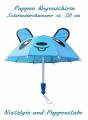 Puppen Regenschirm Sonnenschirm Stockschirm Schirm blau 1236