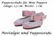 Puppen Schuhe Slipper Ballerinas rosa 2,5 cm lang, Nr. 257