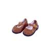 Schildkröt braune Velourschuhe für 41 cm Puppe 6 cm Fußlänge, 41178 braun