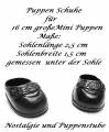 Puppenschuhe 2 cm lang