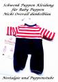 Schwenk Puppen Kleidung Overall dunkelblau für 30 bis 33 cm Puppen, Nr. 10832 dklbl