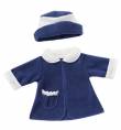 Puppenkleidung Puppen Wintermantel Mantel Mütze blau für 30 - 33 cm Puppen Schwenk, Nr. 56238